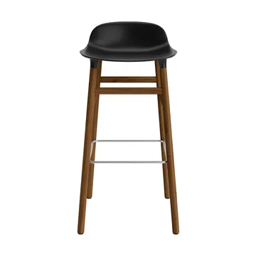 Form baarituoli saksanpähkinäjalat 75 cm - musta - Normann Copenhagen