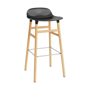 Form baarituoli tammijalat 75 cm - musta - Normann Copenhagen
