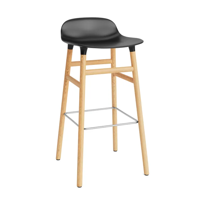 Form baarituoli tammijalat 75 cm - musta - Normann Copenhagen
