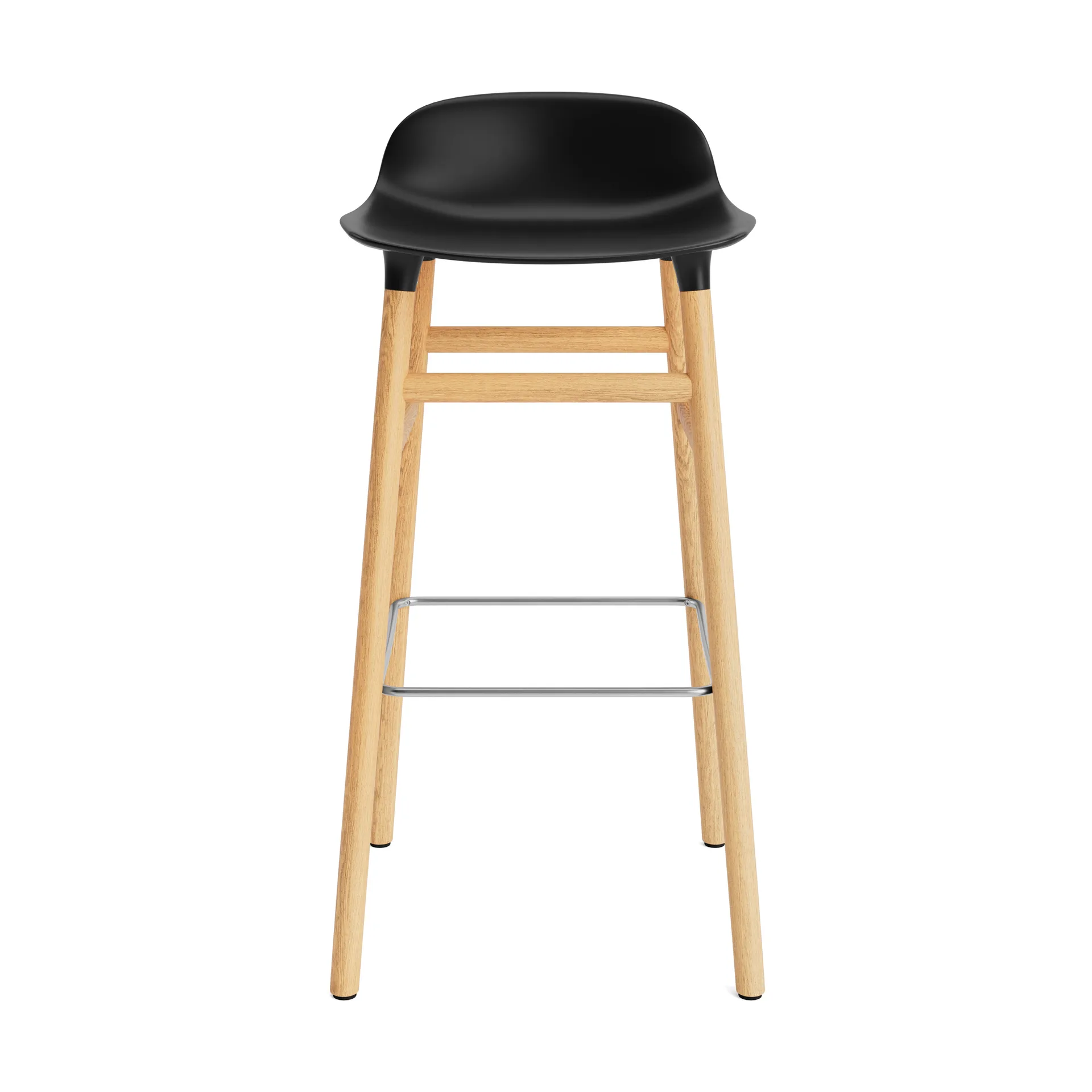 Form baarituoli tammijalat 75 cm, musta Normann Copenhagen