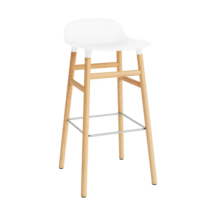 Form baarituoli tammijalat 75 cm - valkoinen - Normann Copenhagen