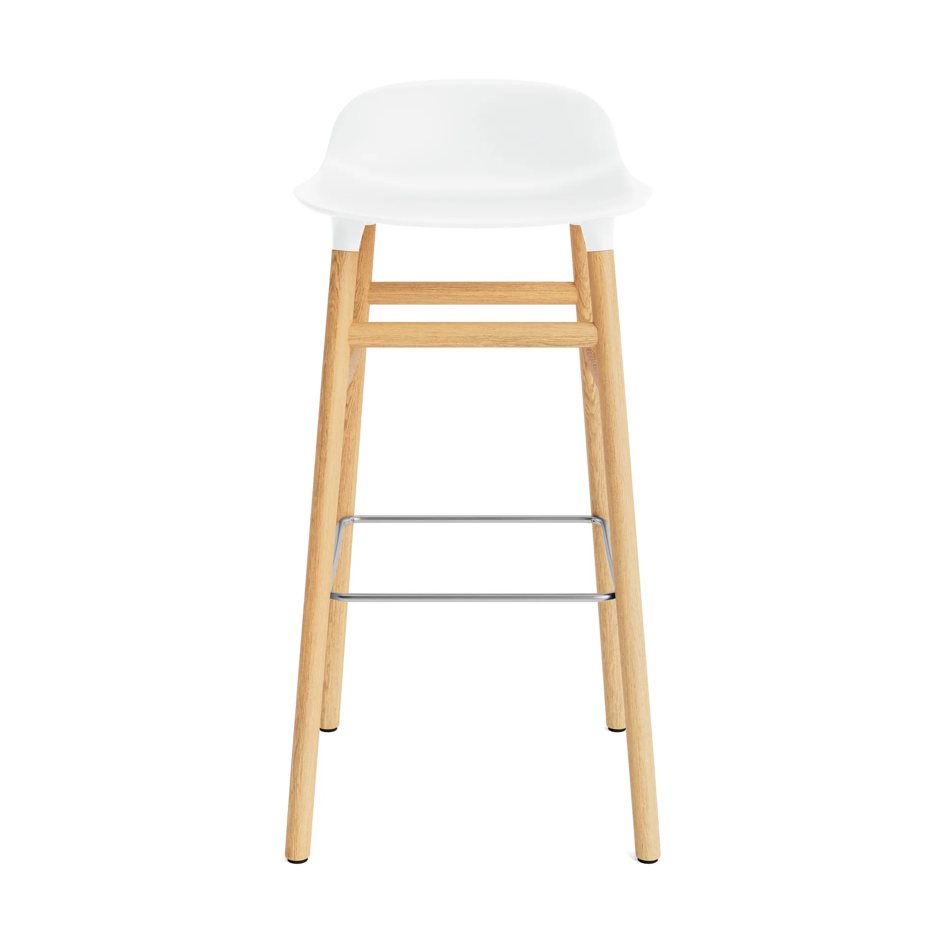 Form baarituoli tammijalat 75 cm, valkoinen Normann Copenhagen