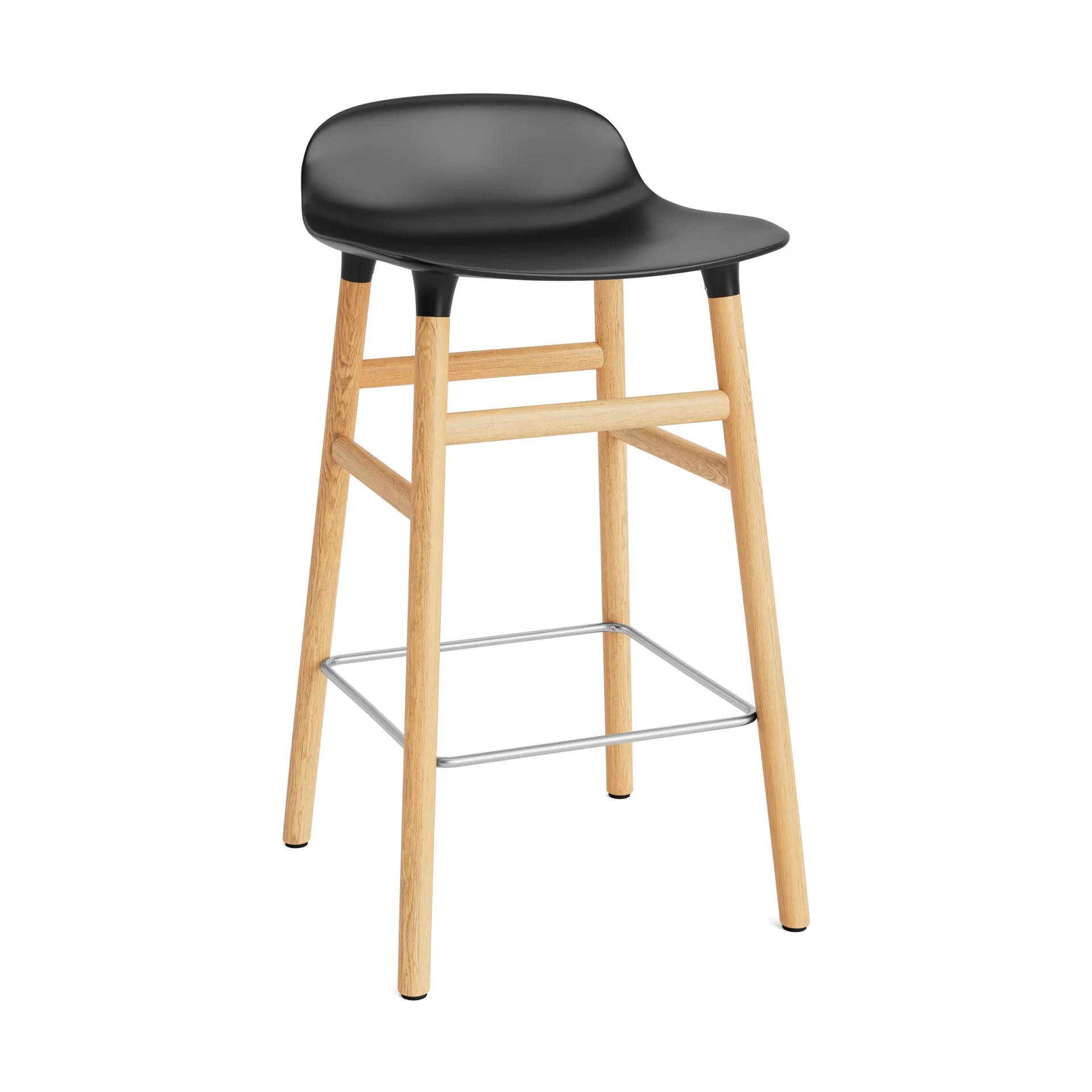 Form Chair baarijakkara Jalat tammea, musta Normann Copenhagen