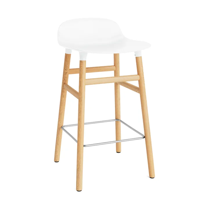 Form Chair baarijakkara Jalat tammea - valkoinen - Normann Copenhagen