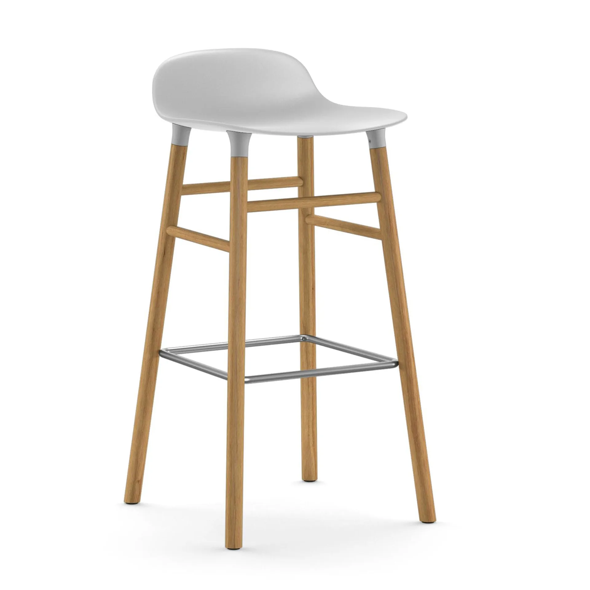 Form Chair baarijakkara Jalat tammea, valkoinen Normann Copenhagen