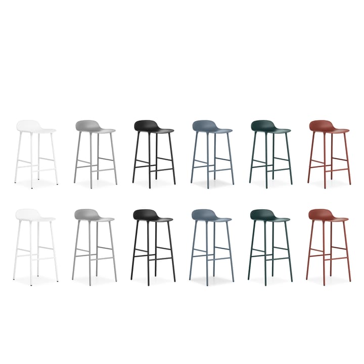Form Chair baarijakkara metallijalat - sininen - Normann Copenhagen