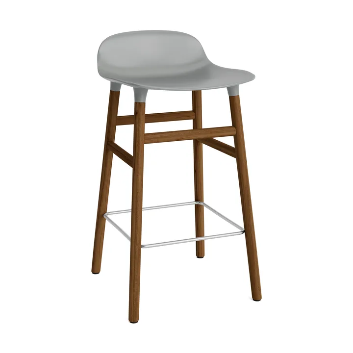 Form Chair baarijakkara pähkinäjalat - harmaa - Normann Copenhagen