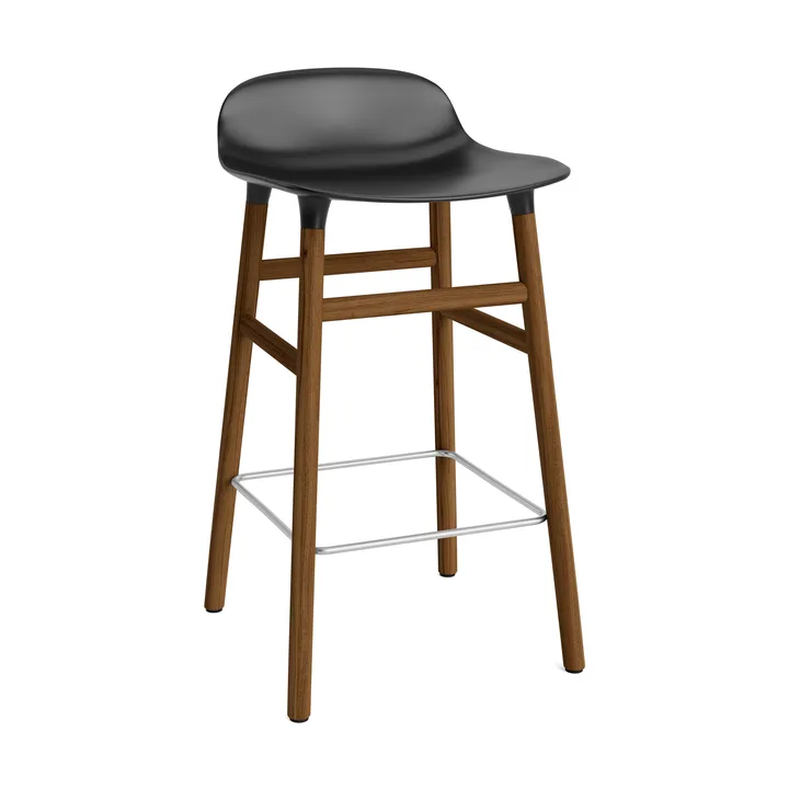 Form Chair baarijakkara pähkinäjalat - musta - Normann Copenhagen