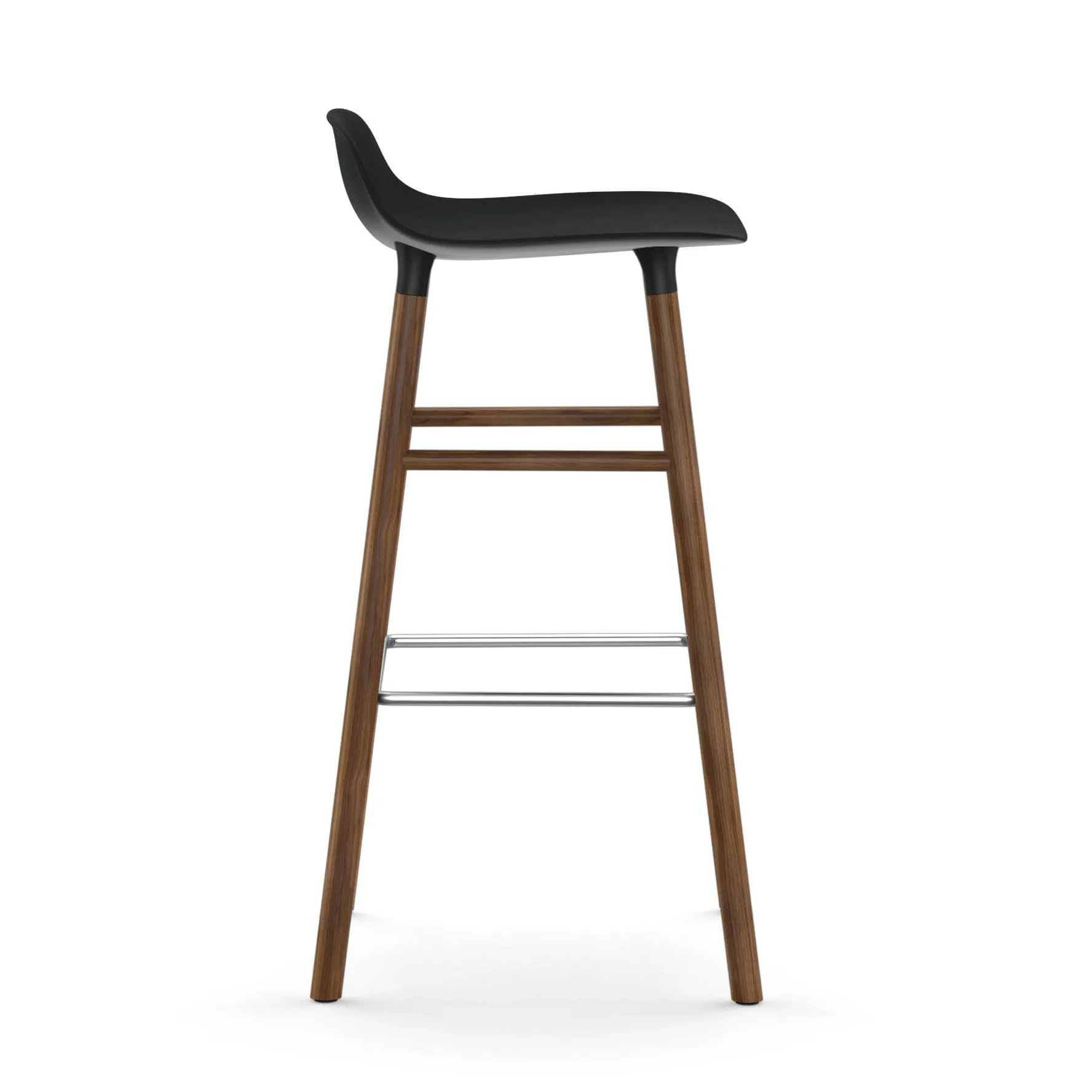 Form Chair baarijakkara pähkinäjalat, musta Normann Copenhagen