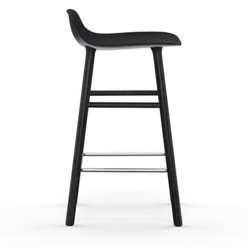 Form Chair -baarituoli lakatut tammijalat 65 cm - Musta - Normann Copenhagen