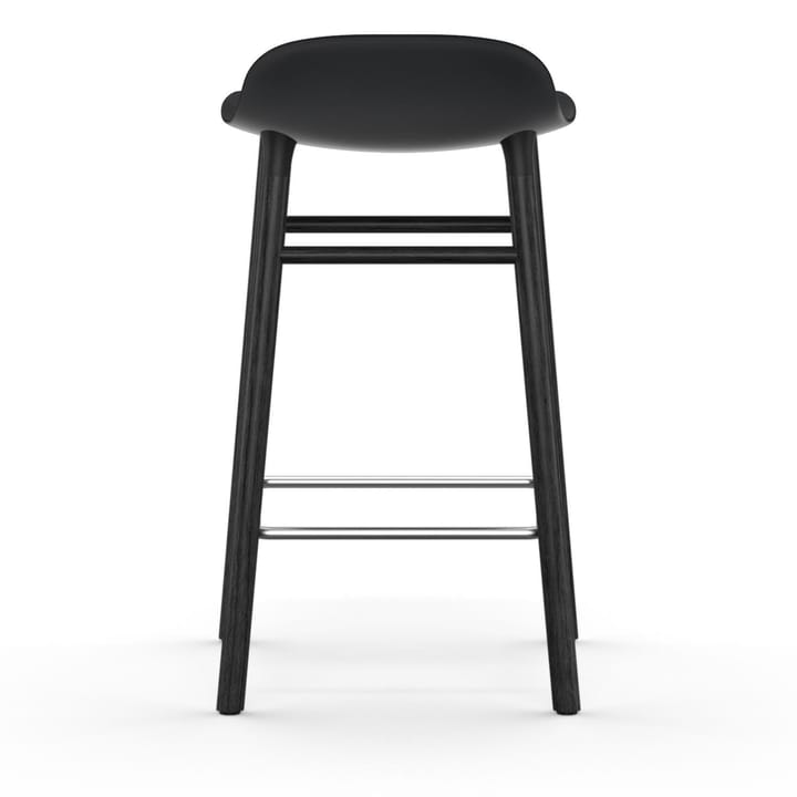 Form Chair -baarituoli lakatut tammijalat 65 cm - Musta - Normann Copenhagen