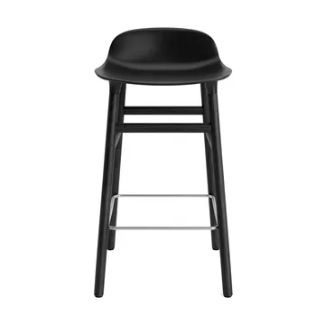 Form Chair -baarituoli lakatut tammijalat 65 cm - Musta - Normann Copenhagen