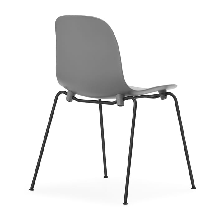 Form Chair pinottava tuoli mustat jalat 2 kpl, Harmaa - undefined - Normann Copenhagen