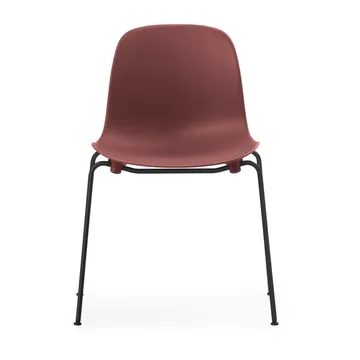 Form Chair pinottava tuoli mustat jalat 2 kpl, Punainen - Normann Copenhagen