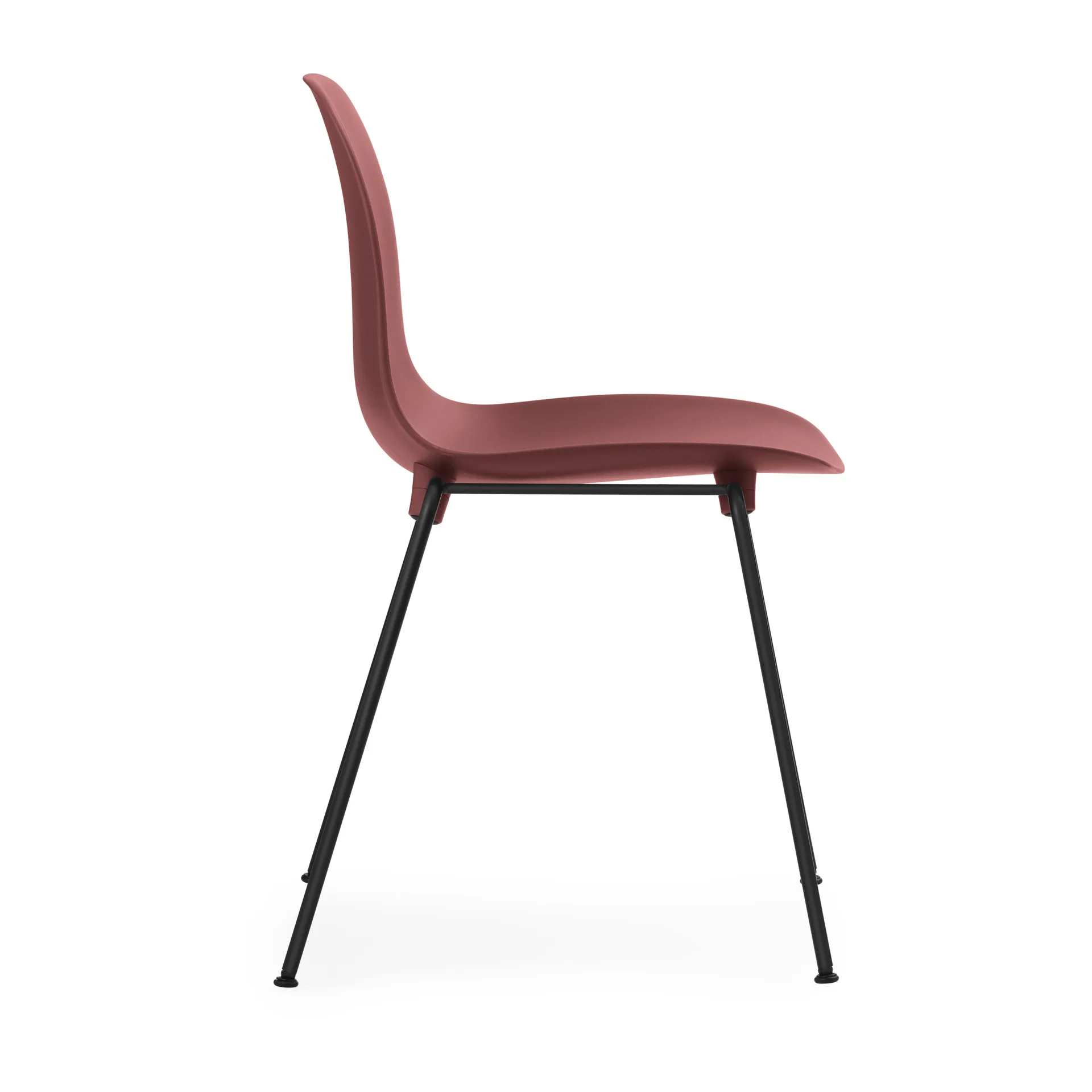 Form Chair pinottava tuoli mustat jalat 2 kpl, Punainen,  Normann Copenhagen