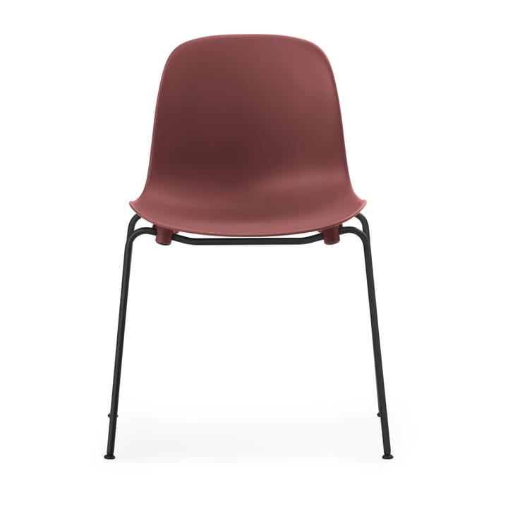 Form Chair pinottava tuoli mustat jalat 2 kpl, Punainen Normann Copenhagen
