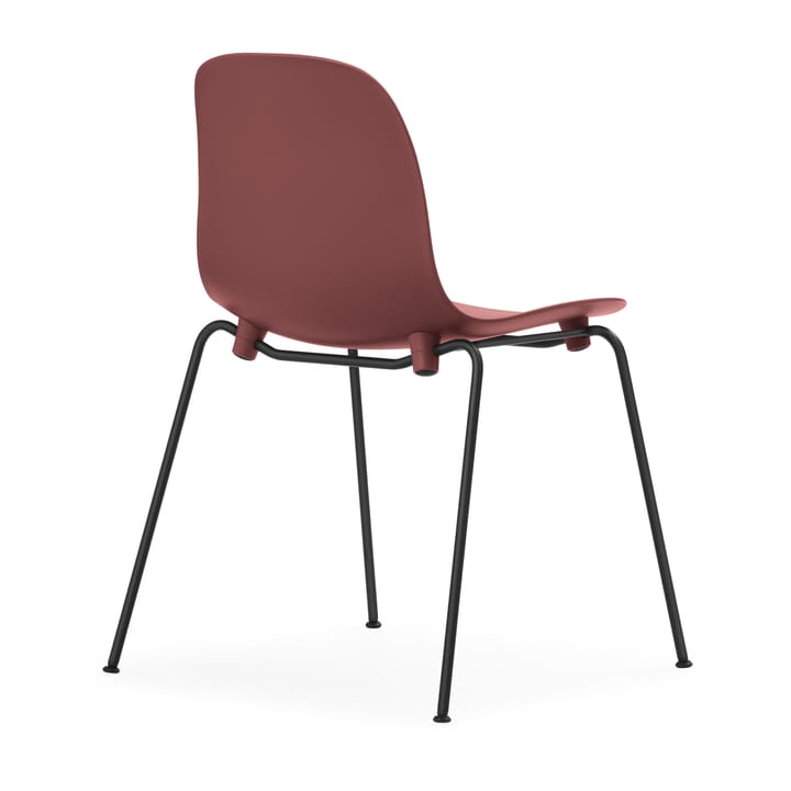 Form Chair pinottava tuoli mustat jalat 2 kpl, Punainen Normann Copenhagen