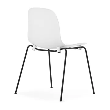 Form Chair pinottava tuoli mustat jalat 2 kpl, Valkoinen - Normann Copenhagen