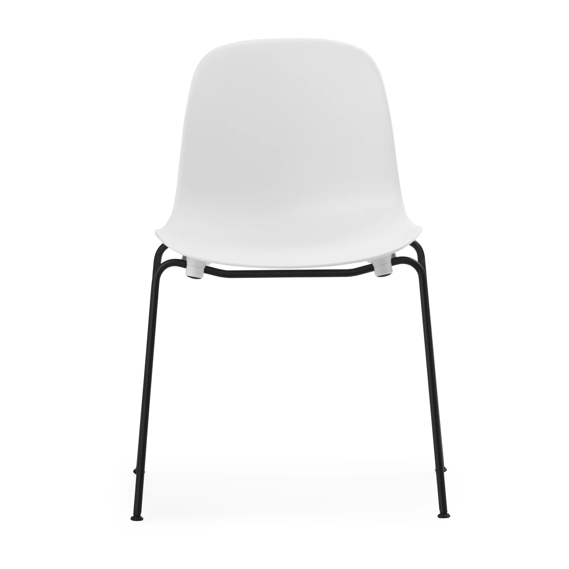 Form Chair pinottava tuoli mustat jalat 2 kpl, Valkoinen Normann Copenhagen