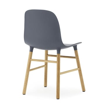 Form Chair tuoli Jalat tammea 2 pack - sininen-tammi - Normann Copenhagen