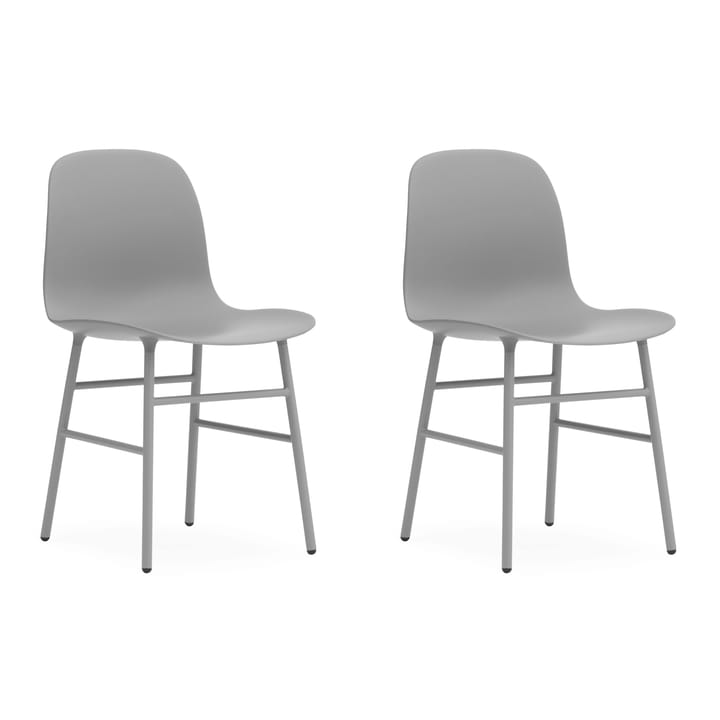 Form Chair tuoli metallijalat 2 pack - harmaa - Normann Copenhagen