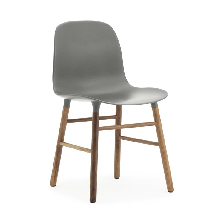 Form Chair tuoli saksanpähkinäjalat 2 pack - harmaa-saksanpähkinä - Normann Copenhagen