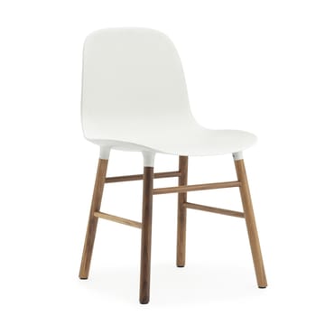 Form Chair tuoli saksanpähkinäjalat 2 pack - valkoinen-saksanpähkinä - Normann Copenhagen