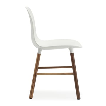 Form Chair tuoli saksanpähkinäjalat 2 pack - valkoinen-saksanpähkinä - Normann Copenhagen