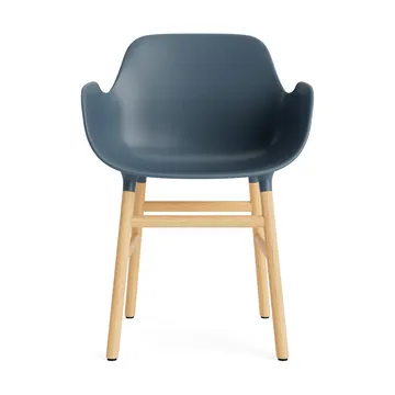 Form käsinojallinen tuoli - Blue, tammijalat - Normann Copenhagen