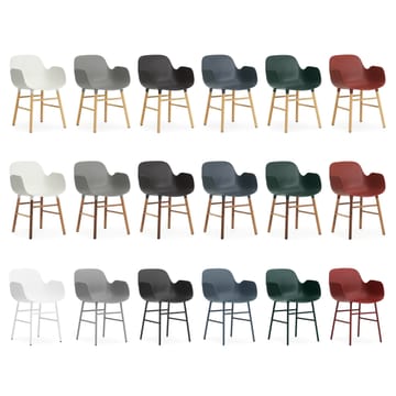 Form käsinojallinen tuoli metallijalat - Harmaa - Normann Copenhagen