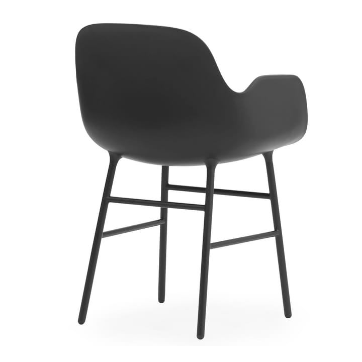 Form käsinojallinen tuoli metallijalat - Musta - Normann Copenhagen