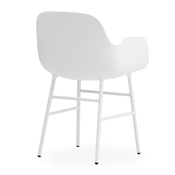 Form käsinojallinen tuoli metallijalat - Valkoinen - Normann Copenhagen