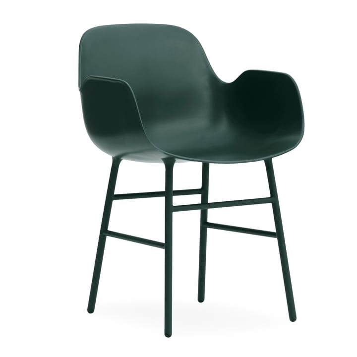 Form käsinojallinen tuoli metallijalat - Vihreä - Normann Copenhagen