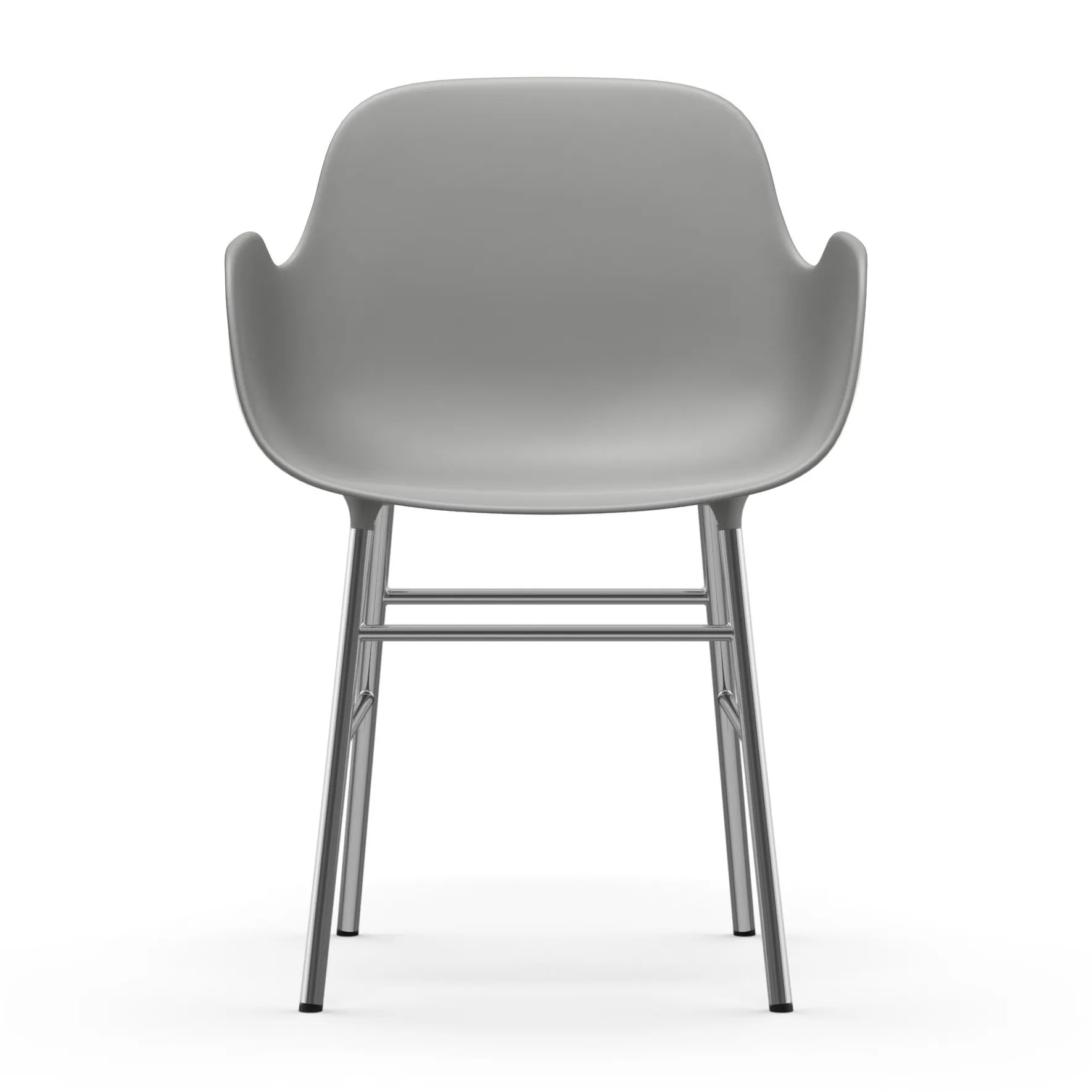 Form nojatuoli kromatut jalat, Harmaa Normann Copenhagen