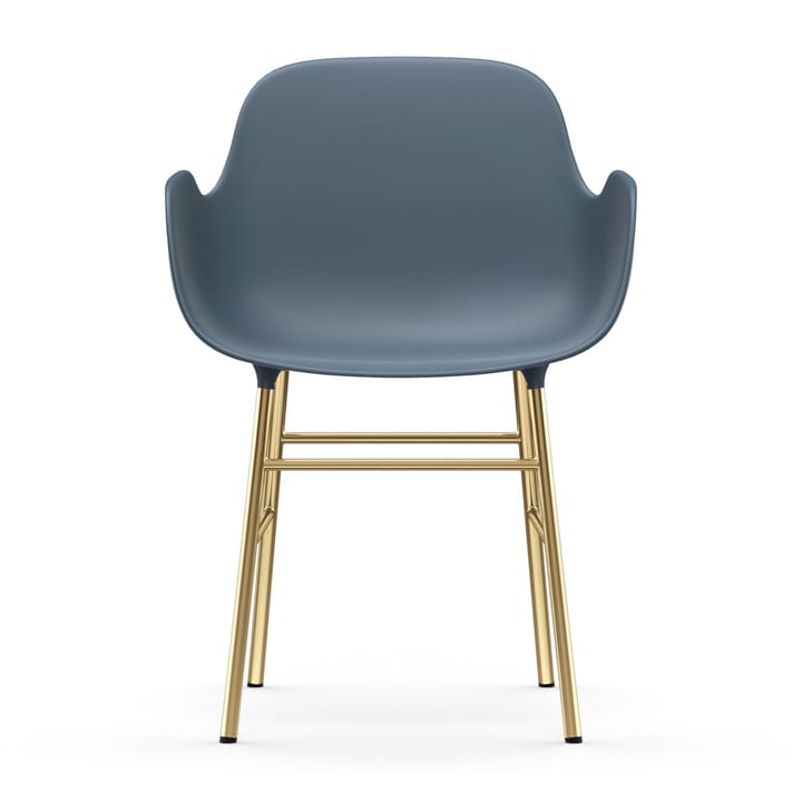 Form nojatuoli messinkijalat, Sininen Normann Copenhagen