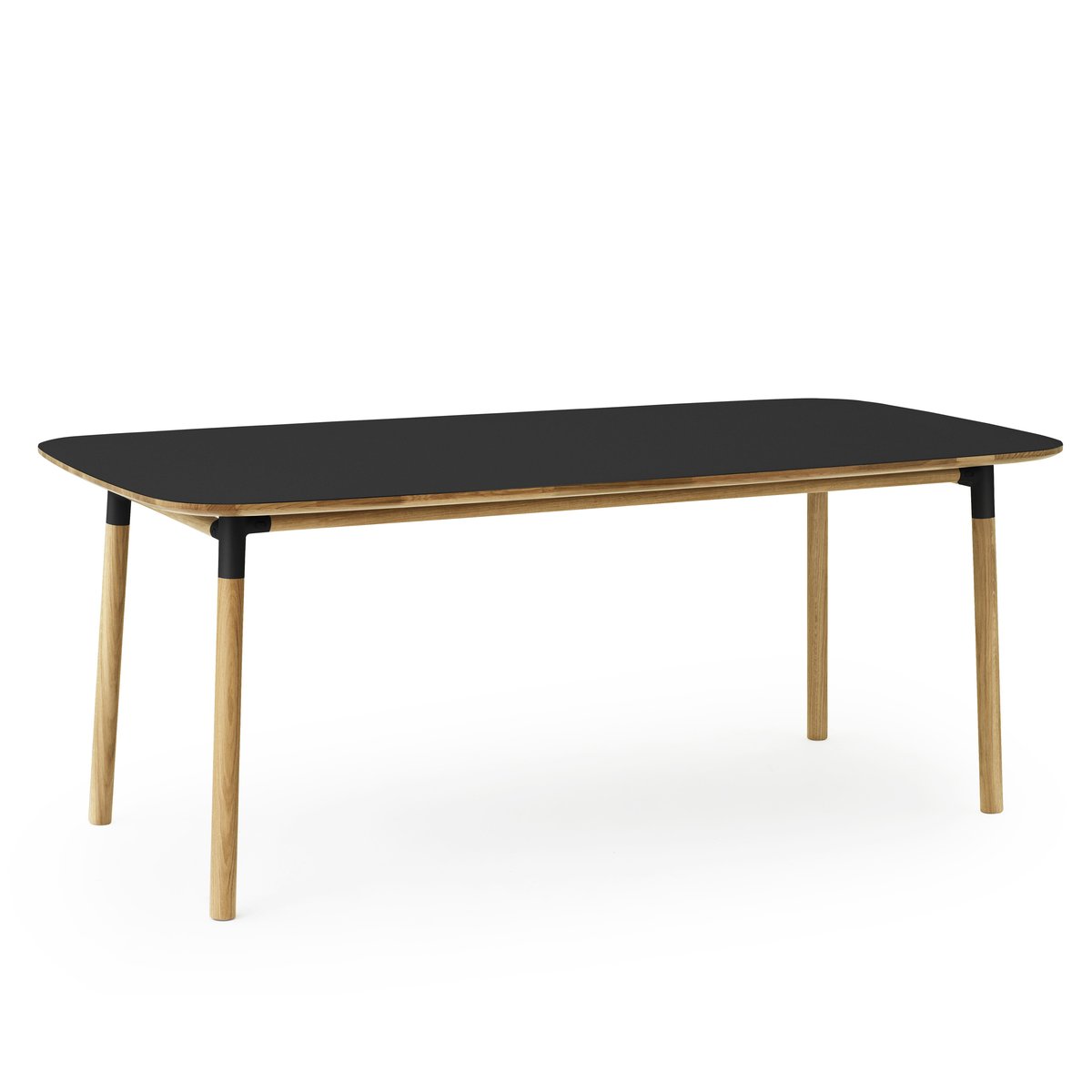 Normann Copenhagen Form pöytä 95x200 cm musta | Skandinaavinen Sisustus | Ruokapöydät | Musta