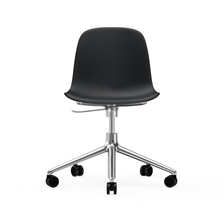 Form pyörivä tuoli, 5W työtuoli - Musta, alumiini, pyörät - Normann Copenhagen