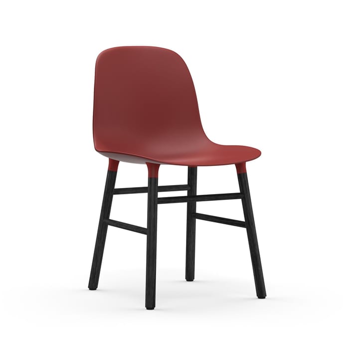 Form tuoli - Red, mustat jalat - Normann Copenhagen