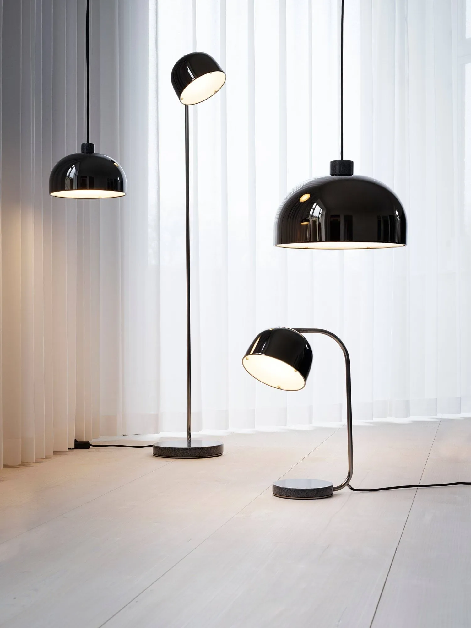 Grant riippuvalaisin, Black, pieni - teräs, graniitti Normann Copenhagen