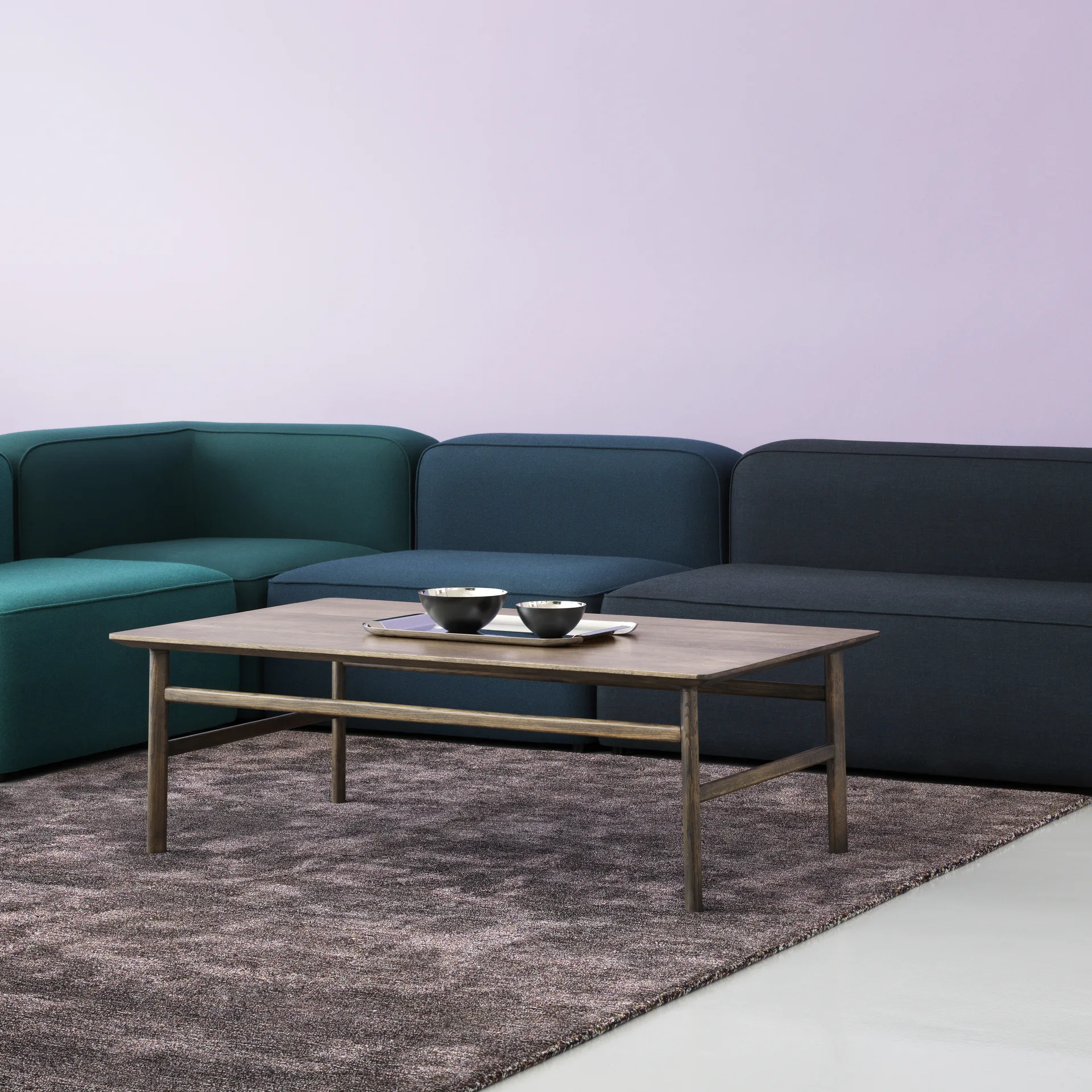 Grow sohvapöytä, Tammi savupetsattu, large Normann Copenhagen
