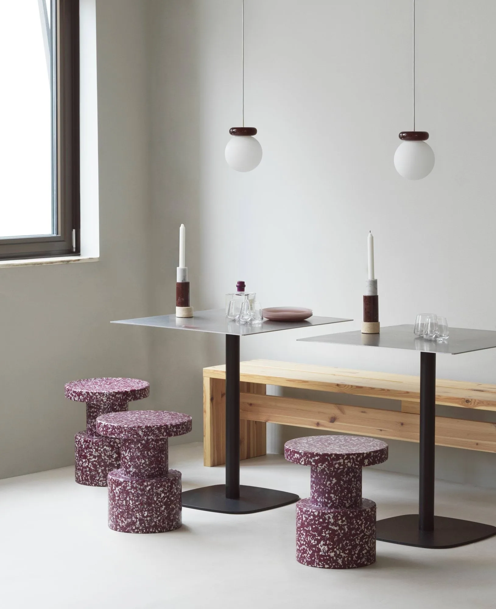 Hinx riippuvalaisin, Burgundy, Ø15x18 cm Normann Copenhagen