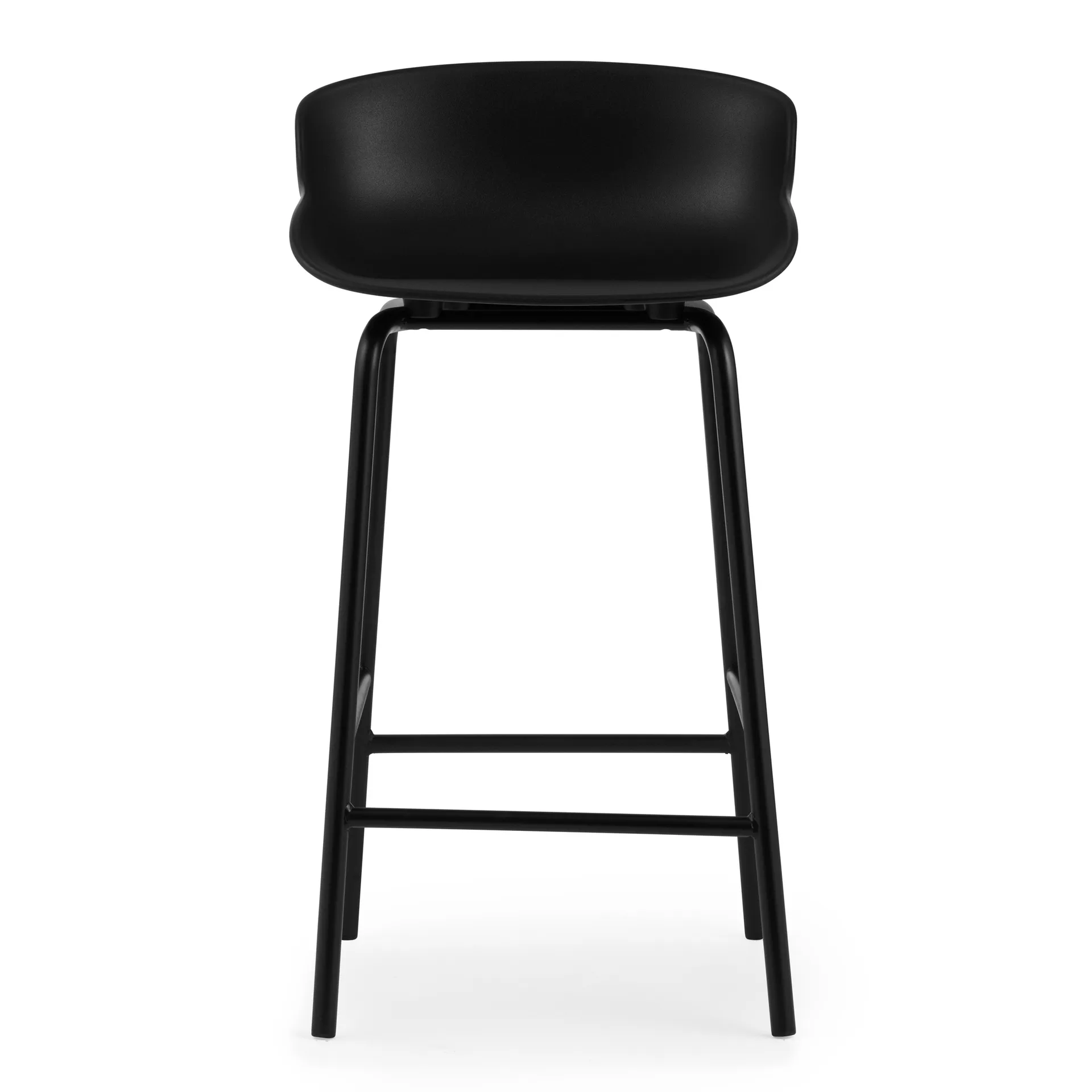 Hyg baarituoli metallijalat 65 cm, Musta Normann Copenhagen