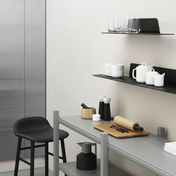 Jet hylly - Musta, alumiini, 160 cm - Normann Copenhagen