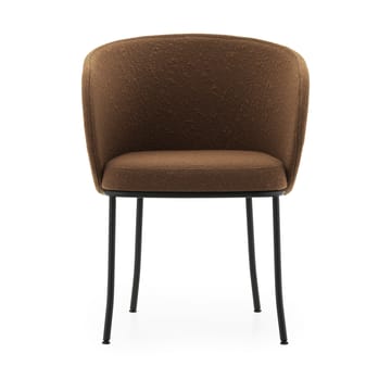 Knit käsinojatuoli - Brandy-musta teräs - Normann Copenhagen