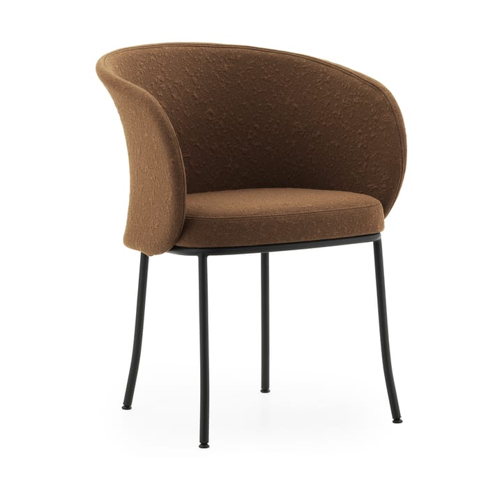 Knit käsinojatuoli - Brandy-musta teräs - Normann Copenhagen