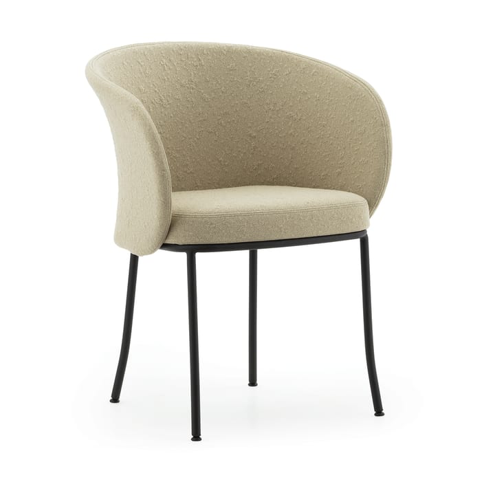 Knit käsinojatuoli - Hiekka musta teräs - Normann Copenhagen