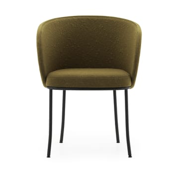 Knit käsinojatuoli - Olivinvihreä musta teräs - Normann Copenhagen