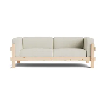 Kube sohva - Lakattu mänty - kangas Remix 223 Beige, 220 cm - Normann Copenhagen
