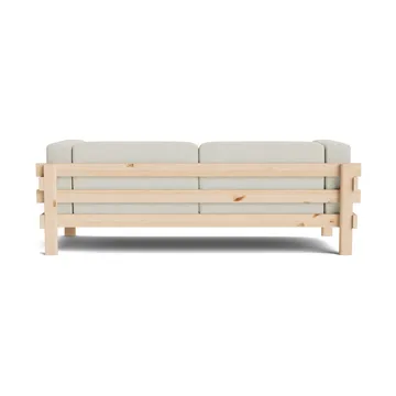 Kube sohva - Lakattu mänty - kangas Remix 223 Beige, 220 cm - Normann Copenhagen