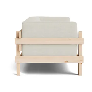 Kube sohva - Lakattu mänty - kangas Remix 223 Beige, 220 cm - Normann Copenhagen
